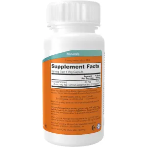NOW Foods Double Strength Iron 36mg - 90 Veg Capsules