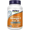 NOW Foods Molecularly Distilled Omega-3 Fish Oil - 90,100,180 AND 200 SOFTGELS thumbnail