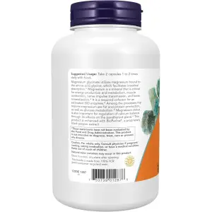NOW Foods Magnesium Glycinate with BioPerine®