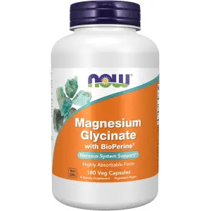 NOW Foods Magnesium Glycinate with BioPerine®