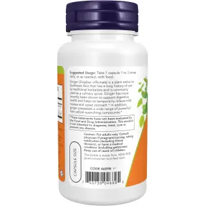NOW Foods Ginger Root Extract 250mg