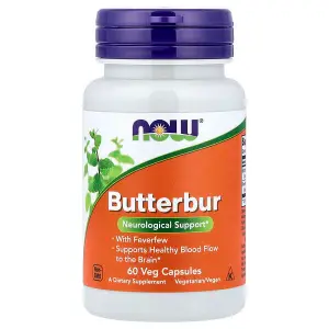 NOW Foods Butterbur with Feverfew