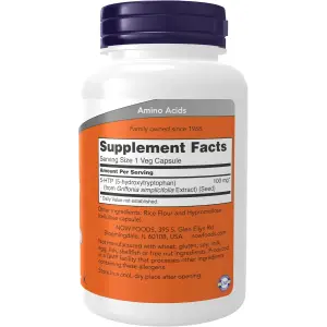 NOW Foods 5-HTP 100mg - 120 Veg Capsules
