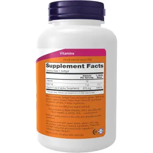 NOW Foods Vitamin E-1000 with Mixed Tocopherols 670mg