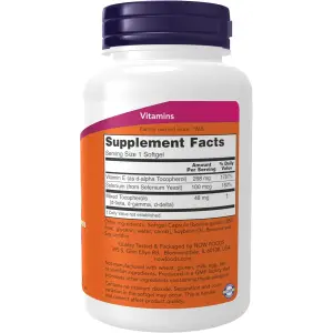 NOW Foods Vitamin E-400 with Mixed Tocopherols & Selenium
