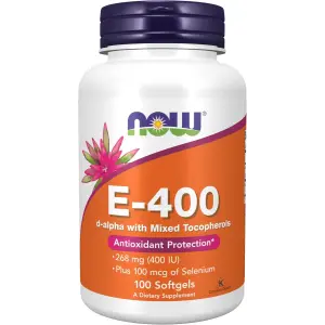 NOW Foods Vitamin E-400 with Mixed Tocopherols & Selenium