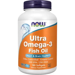 NOW Foods Ultra Omega-3 Fish Oil 500 EPA / 250 DHA - 90 Softgels
