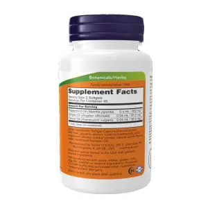 NOW Foods Peppermint Gels with Ginger & Fennel Oils - 90 Softgels