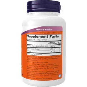 NOW Foods Phosphatidyl Serine 100mg - 60 Veg Capsules