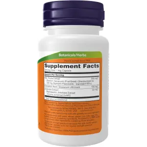 NOW Foods Double Strength Milk Thistle Extract 300mg - 50 Veg Capsules