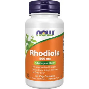 NOW Foods Rhodiola 500mg - 60 Veg Capsules