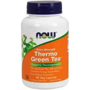 NOW Foods Extra Strength Thermo Green Tea 700mg - 90 Veg Capsules