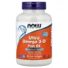 NOW Foods Ultra Omega 3-D Fish Oil 600 EPA / 300 DHA + Vitamin D3 - 90 Fish Softgels thumbnail