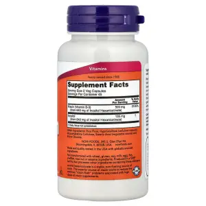 NOW Foods Flush-Free Niacin 250mg - 90 Veg Capsules