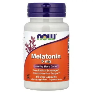 NOW Foods Melatonin 5mg - 60 Veg Capsules