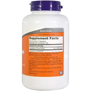 NOW Foods L-Arginine 500mg 180veg capsule
