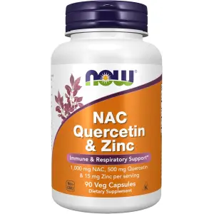 NOW Foods NAC Quercetin & Zinc - 90 Veg Capsules