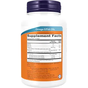 NOW Foods Cod Liver Oil 1000mg Extra Strength - 90 Softgels