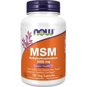 NOW Foods MSM 1000mg - 120 Veg Capsules