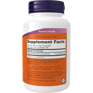 NOW Foods MSM 1000mg - 120 Veg Capsules